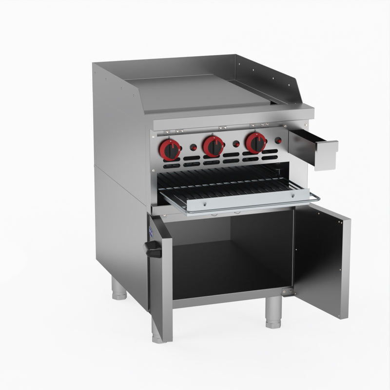 GasMax Gas Griddle And Gas Toaster With Cabinet GGS-24LPG