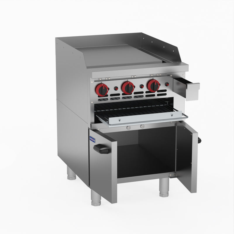 GasMax Gas Griddle And Gas Toaster With Cabinet GGS-24LPG