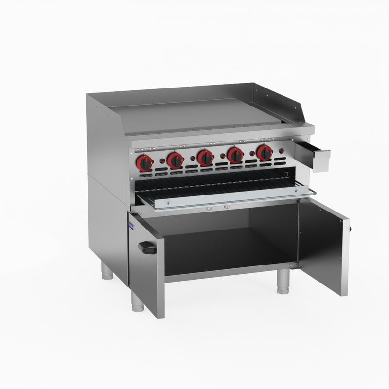 GasMax Gas Griddle And Gas Toaster With Cabinet GGS-36