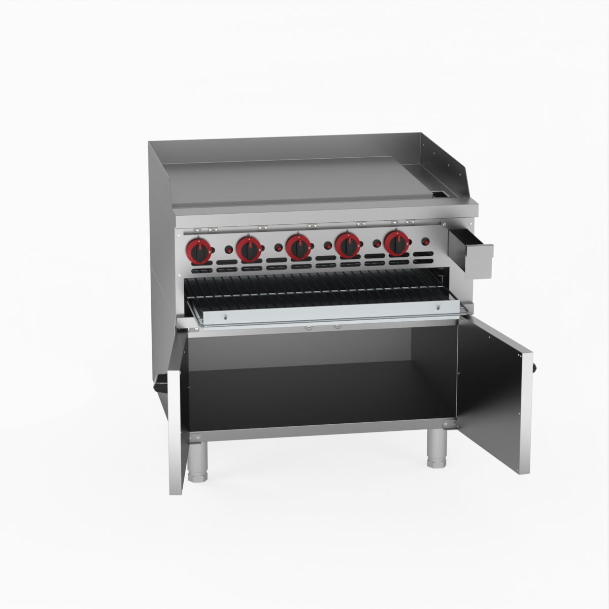 GasMax Gas Griddle and Gas Toaster with Cabinet GGS-36