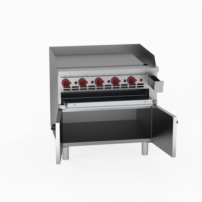 GasMax Gas Griddle And Gas Toaster With Cabinet GGS-36