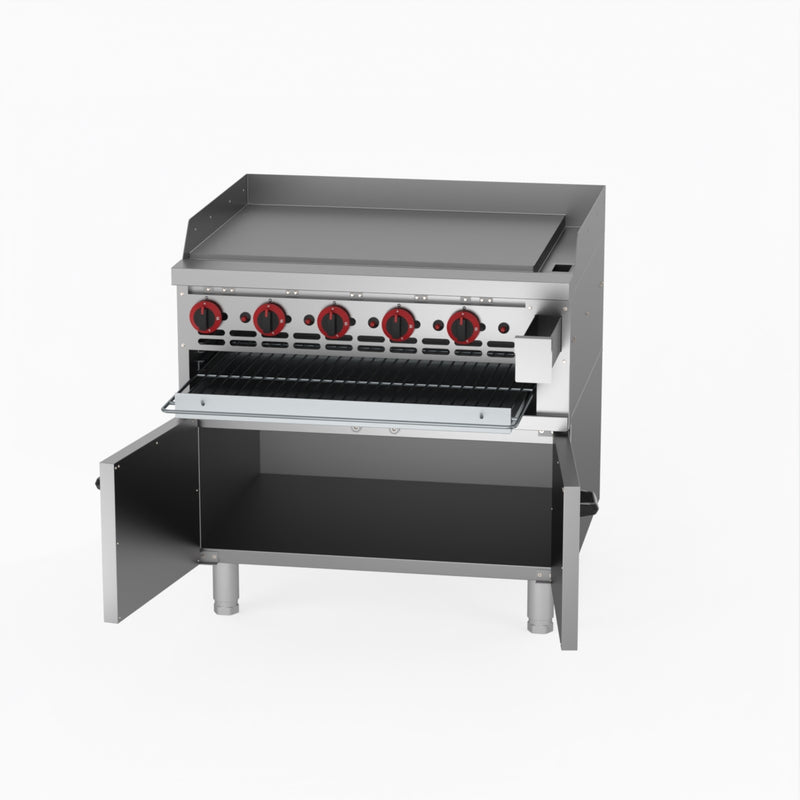 GasMax Gas Griddle And Gas Toaster With Cabinet GGS-36LPG