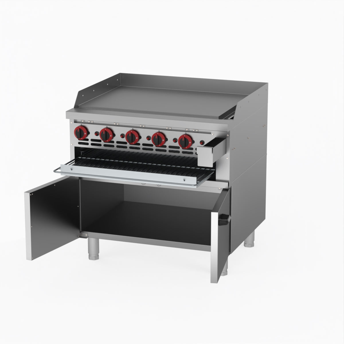 GasMax Gas Griddle And Gas Toaster With Cabinet GGS-36