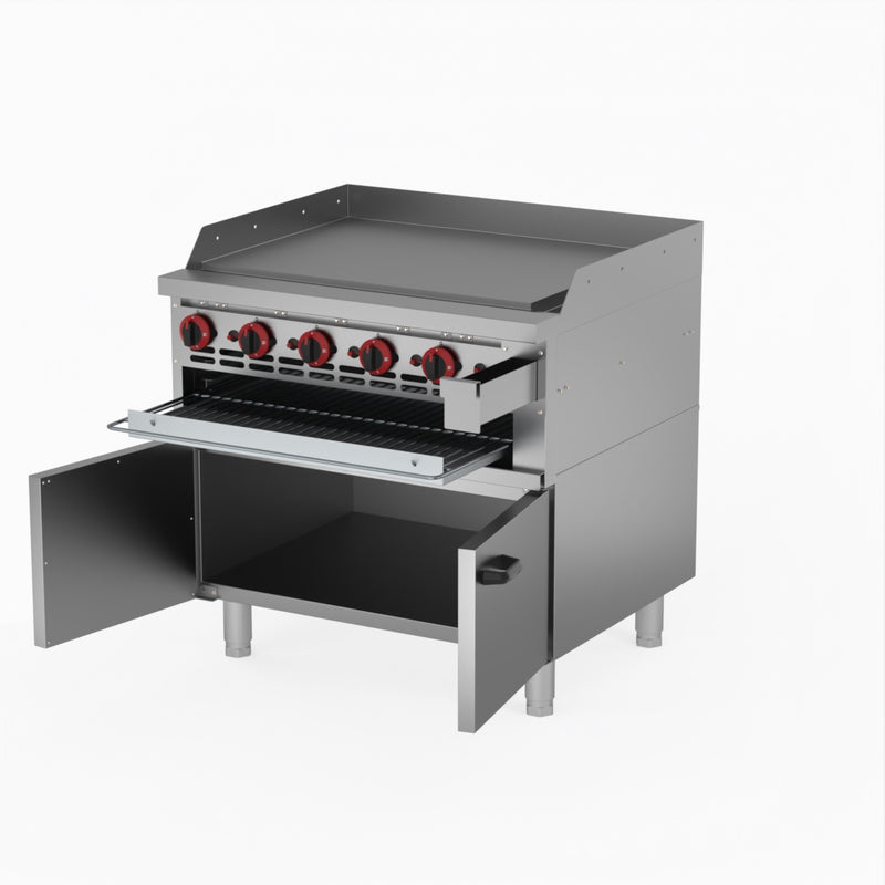 GasMax Gas Griddle And Gas Toaster With Cabinet GGS-36