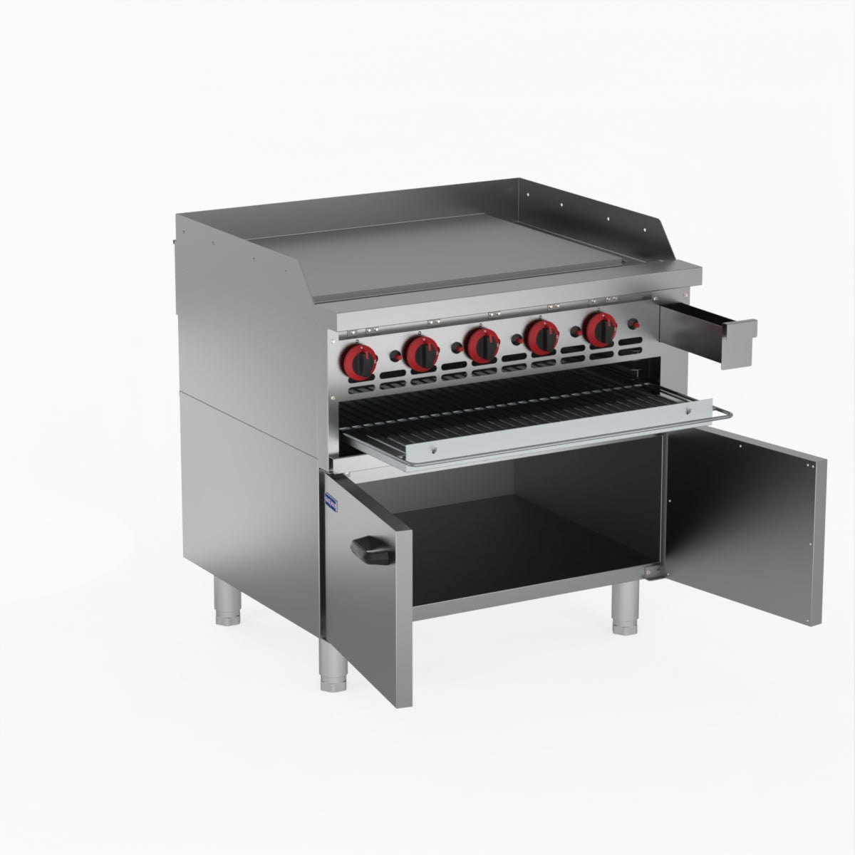 GasMax Gas Griddle and Gas Toaster with Cabinet GGS-36