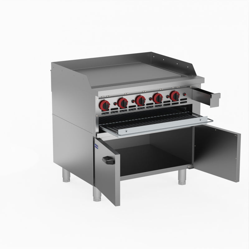 GasMax Gas Griddle And Gas Toaster With Cabinet GGS-36