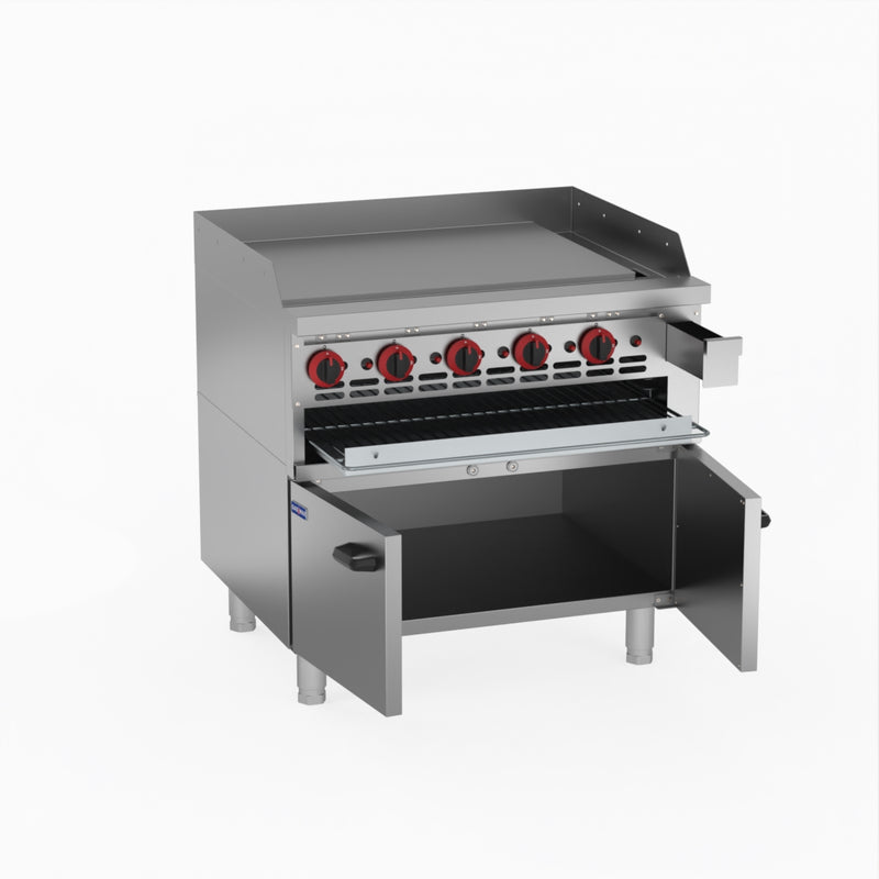 GasMax Gas Griddle and Gas Toaster with Cabinet GGS-36