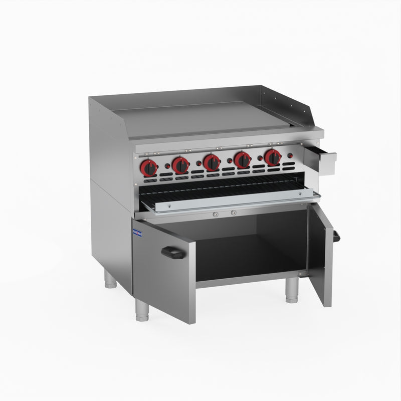 GasMax Gas Griddle And Gas Toaster With Cabinet GGS-36LPG