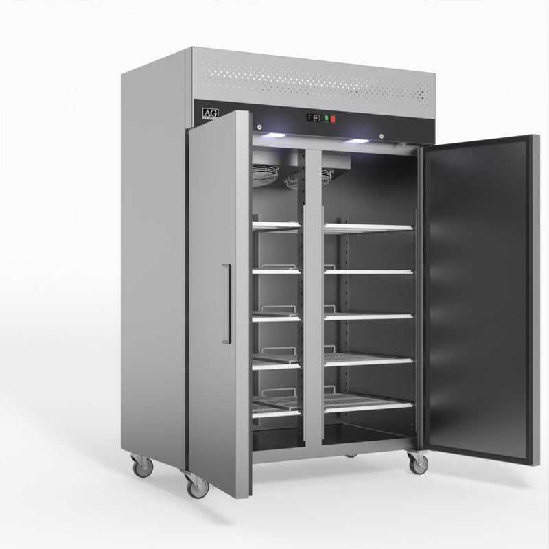 AG 1200 Litre Upright Double Door Stainless Steel Door Freezer GNX1200BT