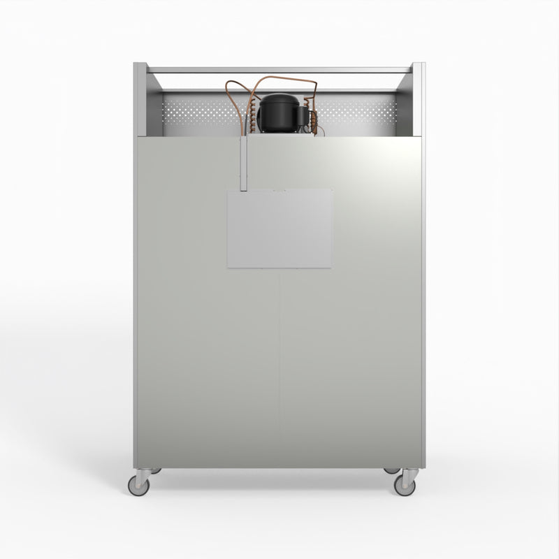 AG 1200 Litre Upright Double Door Stainless Steel Door Fridge GNX1200TN