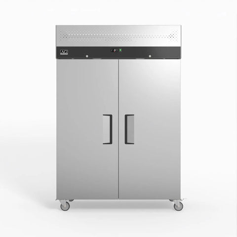 AG GNX1000TN 1000 Litre Upright Double Stainless Steel Door Fridge