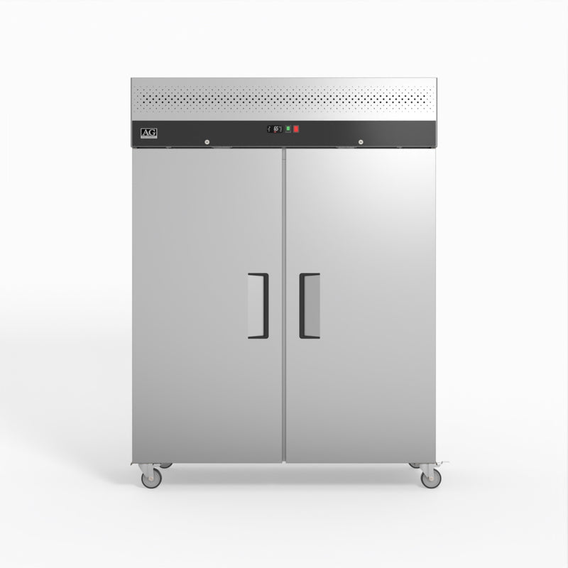 AG 1300 Litre Upright Double Door Stainless Steel Door Freezer