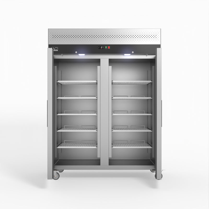 AG 1300 Litre Upright Double Door Stainless Steel Door Freezer