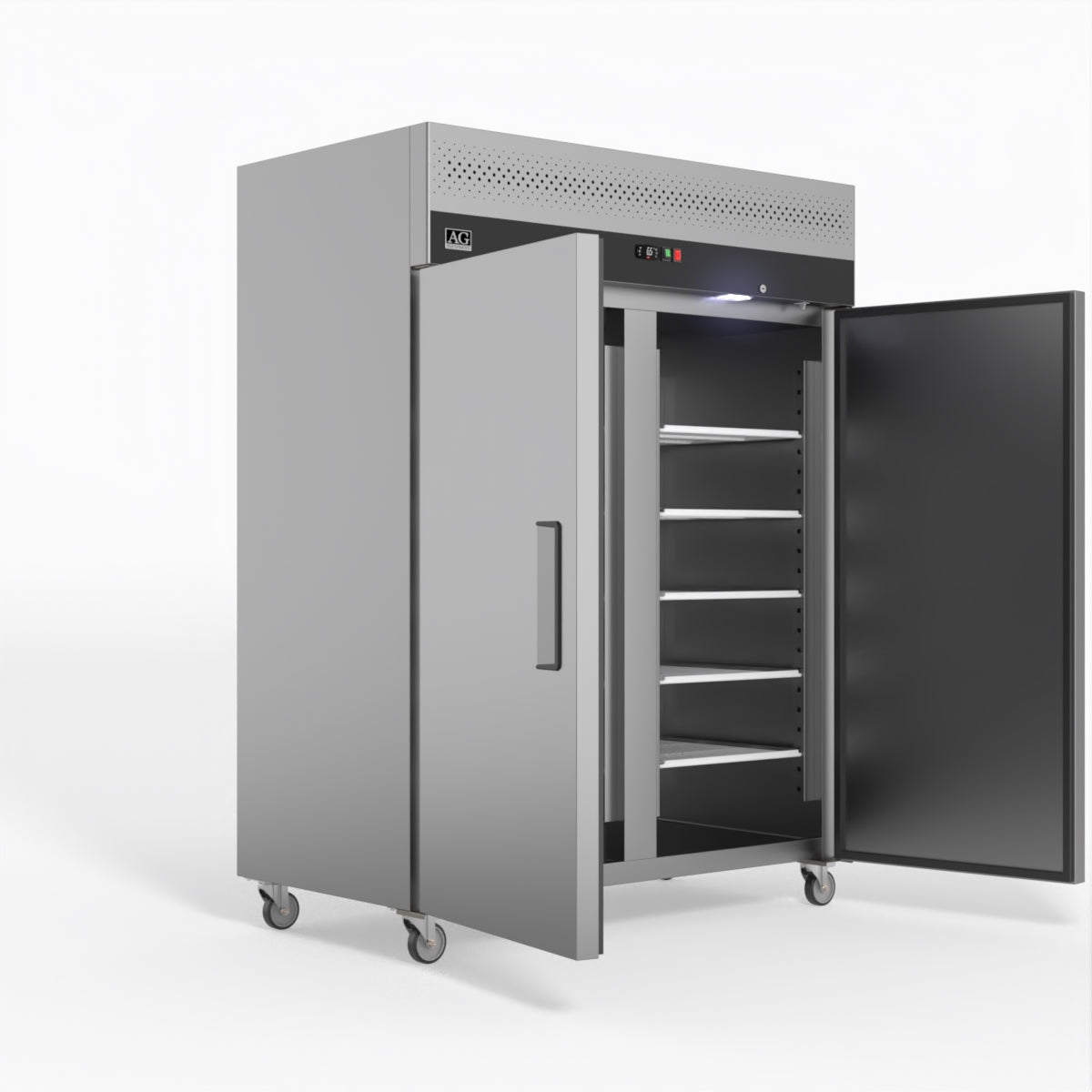 AG 1300 Litre Upright Double Door Stainless Steel Door Freezer