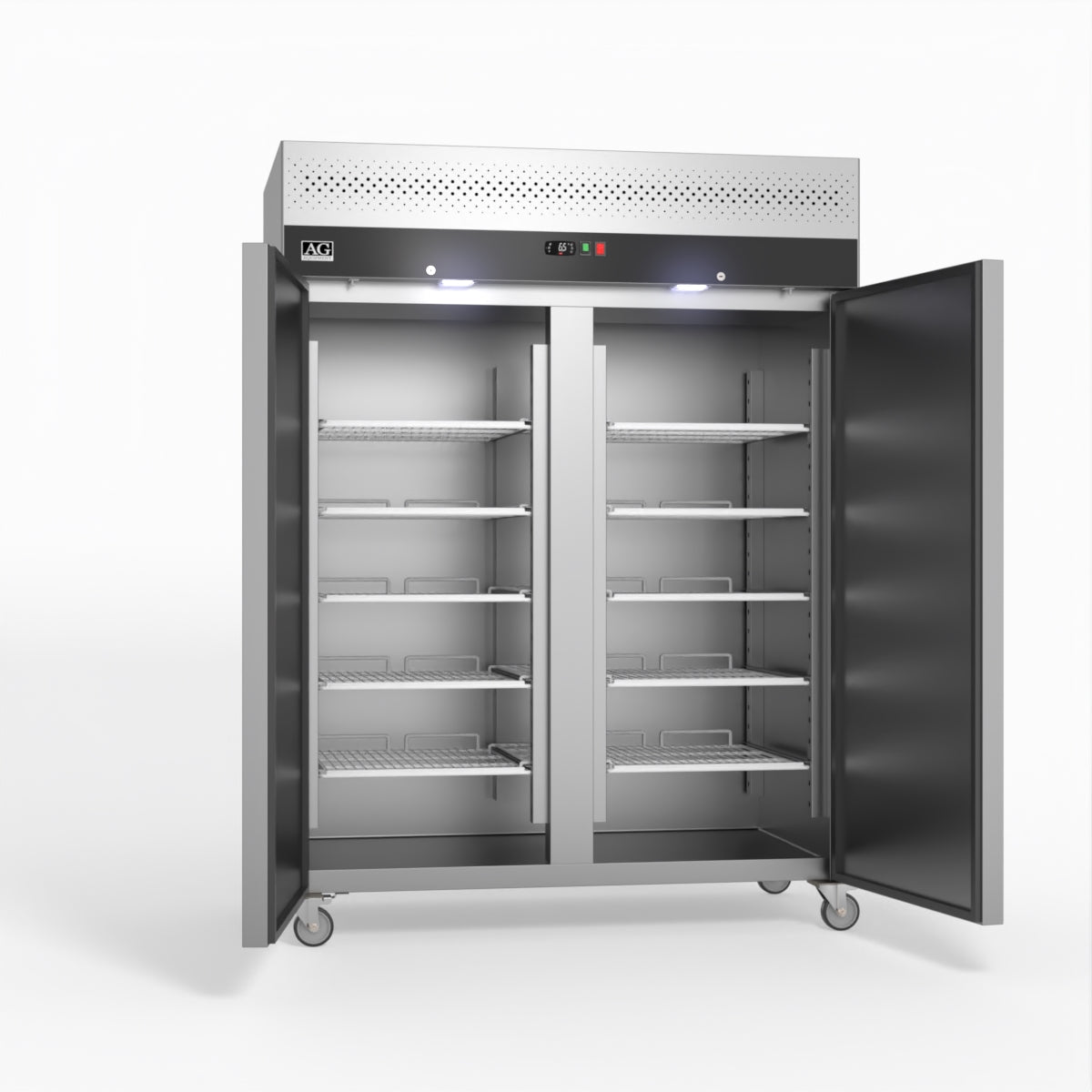 AG 1300 Litre Upright Double Door Stainless Steel Door Freezer