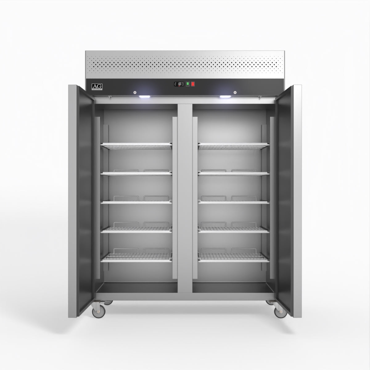 AG 1300 Litre Upright Double Door Stainless Steel Door Freezer