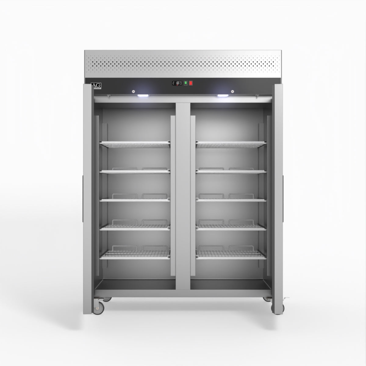 AG 1300 Litre Upright Double Door Stainless Steel Door Freezer