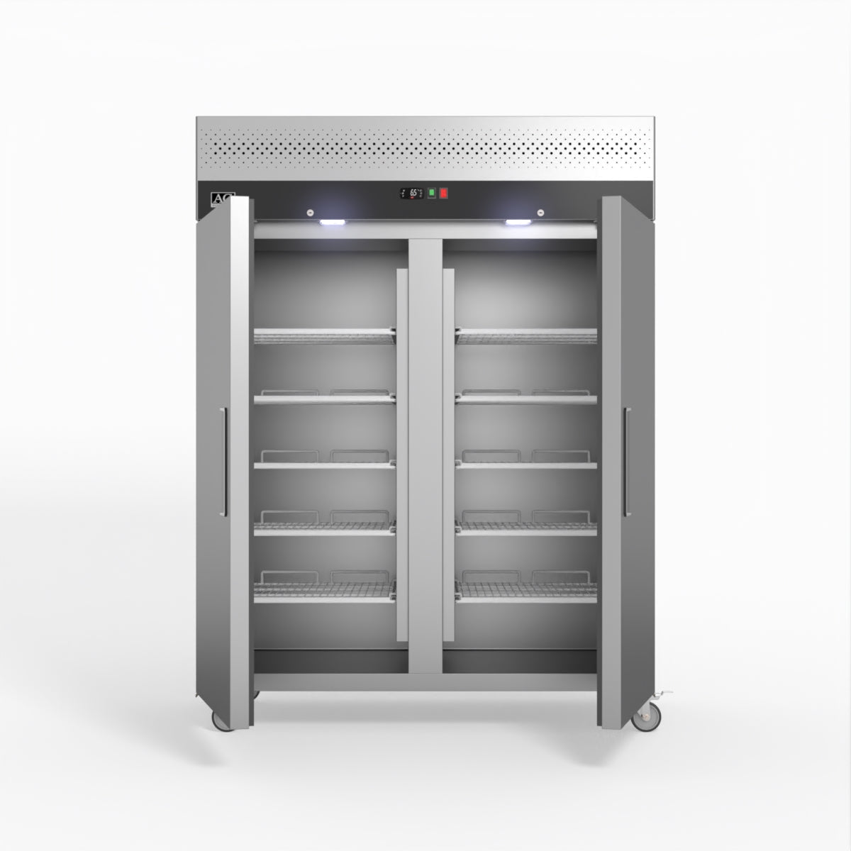 AG 1300 Litre Upright Double Door Stainless Steel Door Freezer