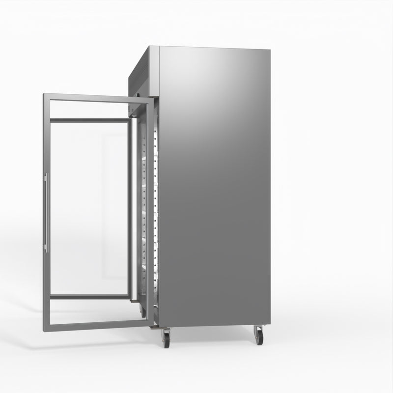 AG 1300 Litre Upright Double Glass Door Display Fridge