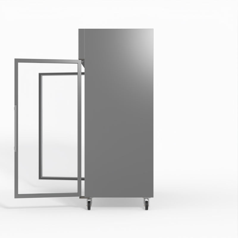 AG 1300 Litre Upright Double Glass Door Display Fridge