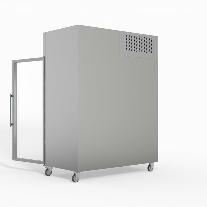 AG 1300 Litre Upright Double Glass Door Display Fridge