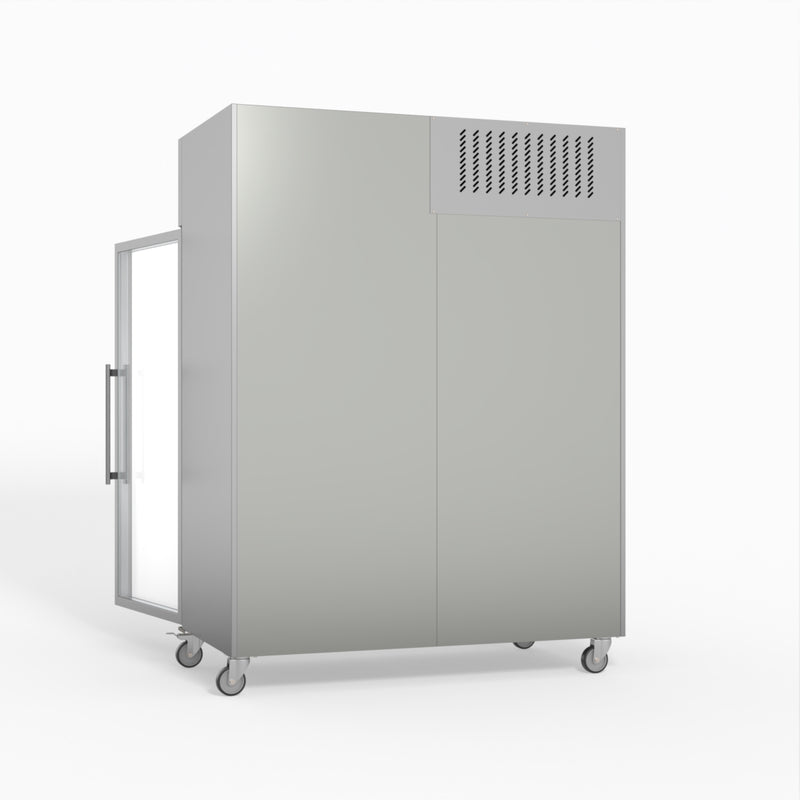 AG 1300 Litre Upright Double Glass Door Display Fridge