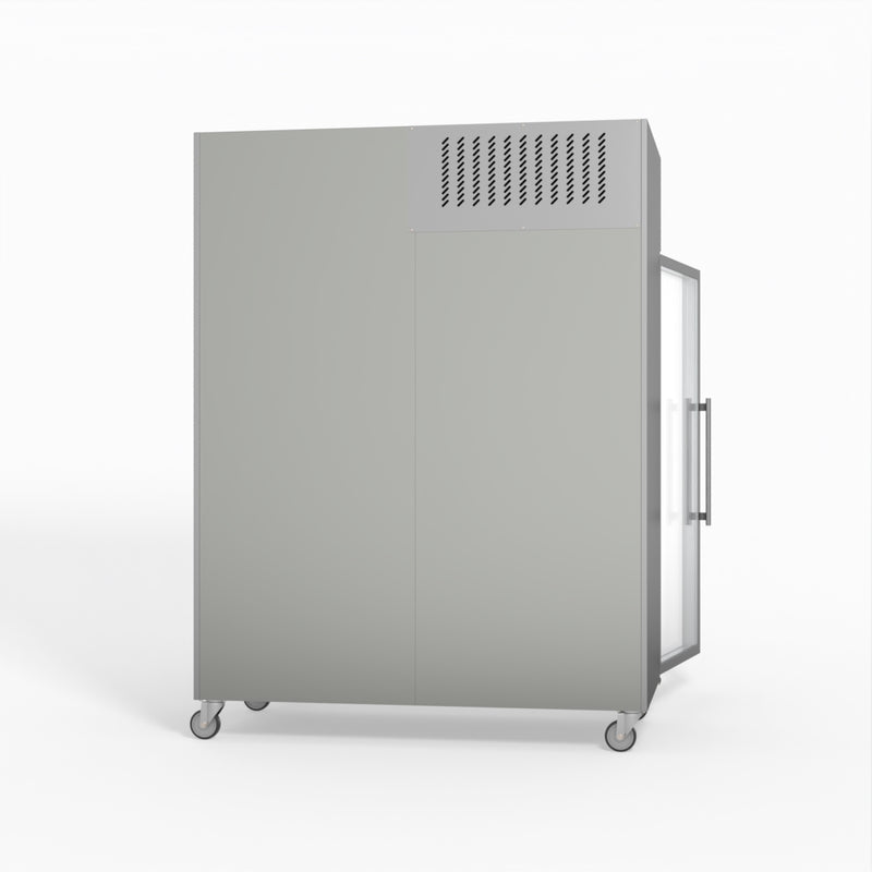 AG 1300 Litre Upright Double Glass Door Display Fridge