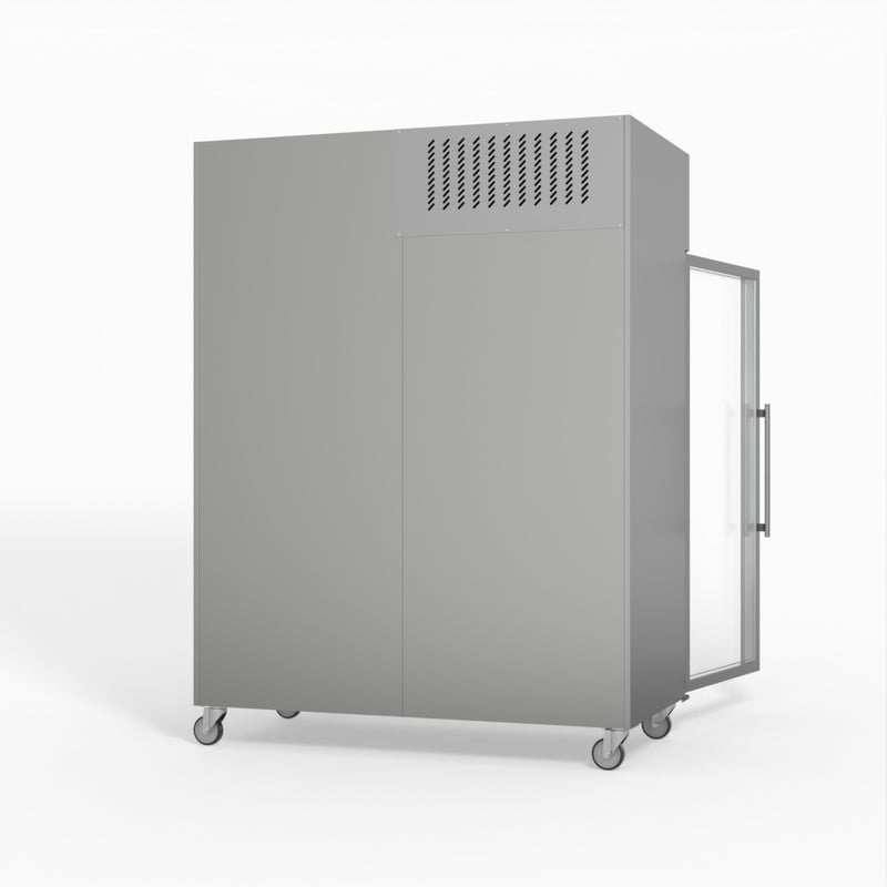 AG 1300 Litre Upright Double Glass Door Display Fridge