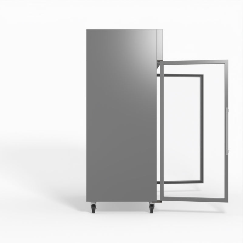 AG 1300 Litre Upright Double Glass Door Display Fridge