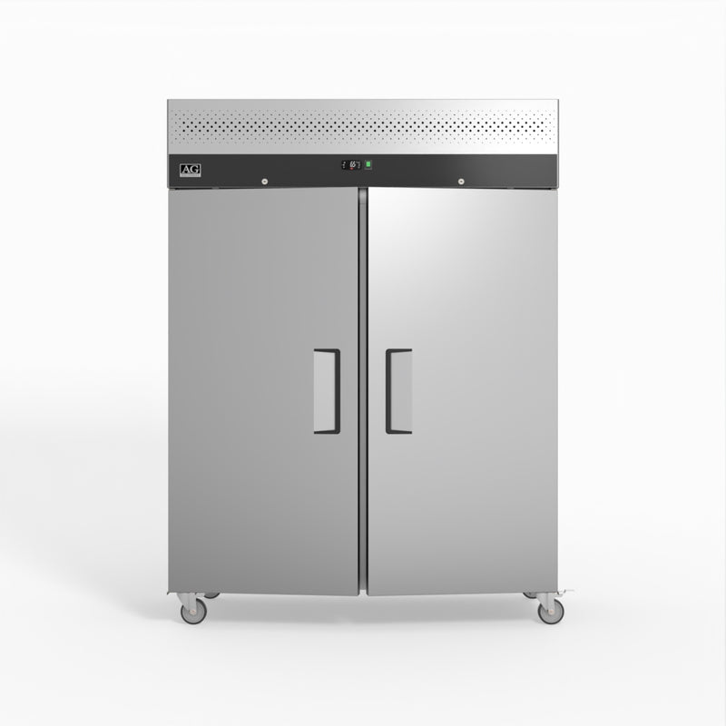 AG 1300 Litre Upright Double Door Stainless Steel Door Fridge