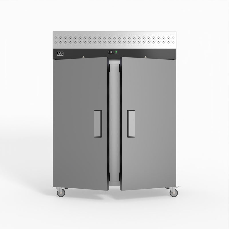 AG 1300 Litre Upright Double Door Stainless Steel Door Fridge