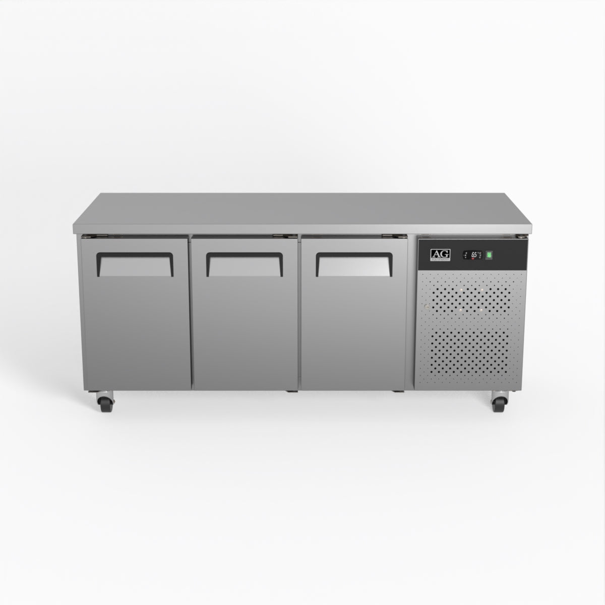 AG Three Door Commercial Worktop / Under Bench Fridge 700mm Depth