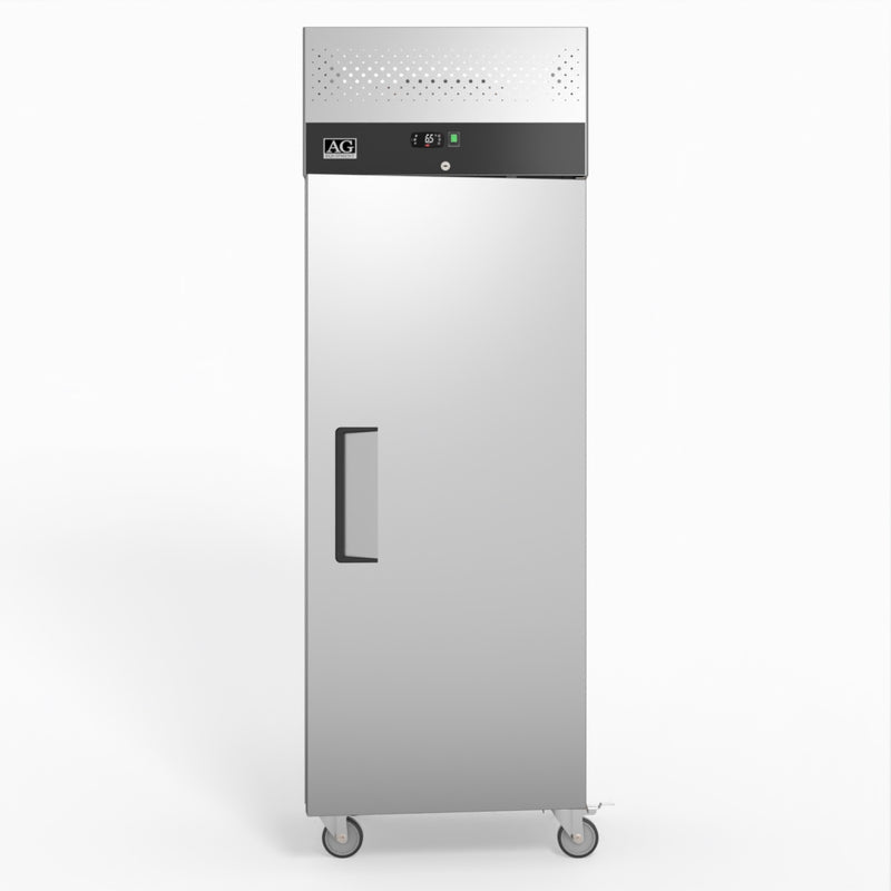 AG 429 Litre Upright Single Door Stainless Steel Door Fridge