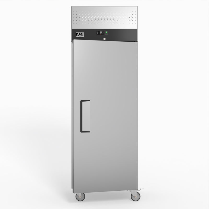 AG 429 Litre Upright Single Door Stainless Steel Door Fridge