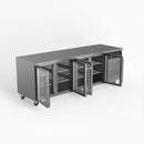 AG 4 Glass Door Commercial Worktop / Under Bench Fridge