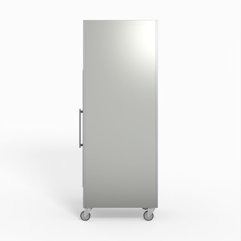 AG 650 Litre Upright Stainless Steel Glass Door Fridge