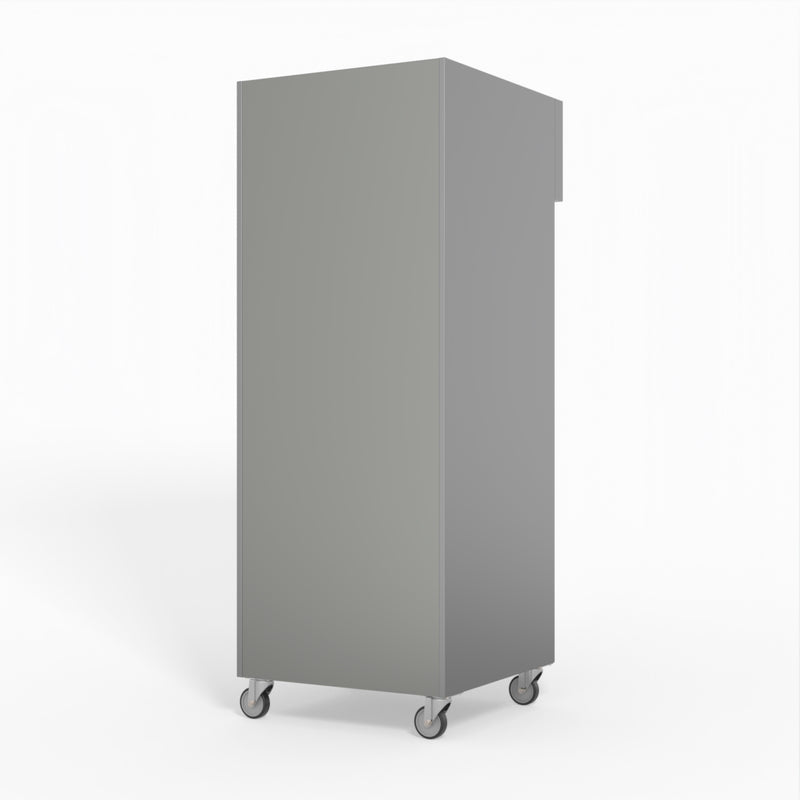 AG 650 Litre Upright Stainless Steel Glass Door Fridge