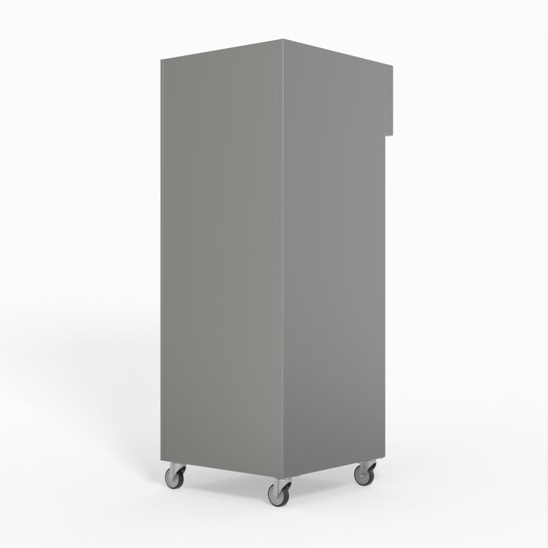 AG 650 Litre Upright Stainless Steel Glass Door Fridge