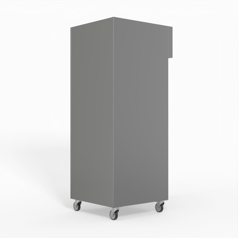 AG 650 Litre Upright Stainless Steel Glass Door Fridge