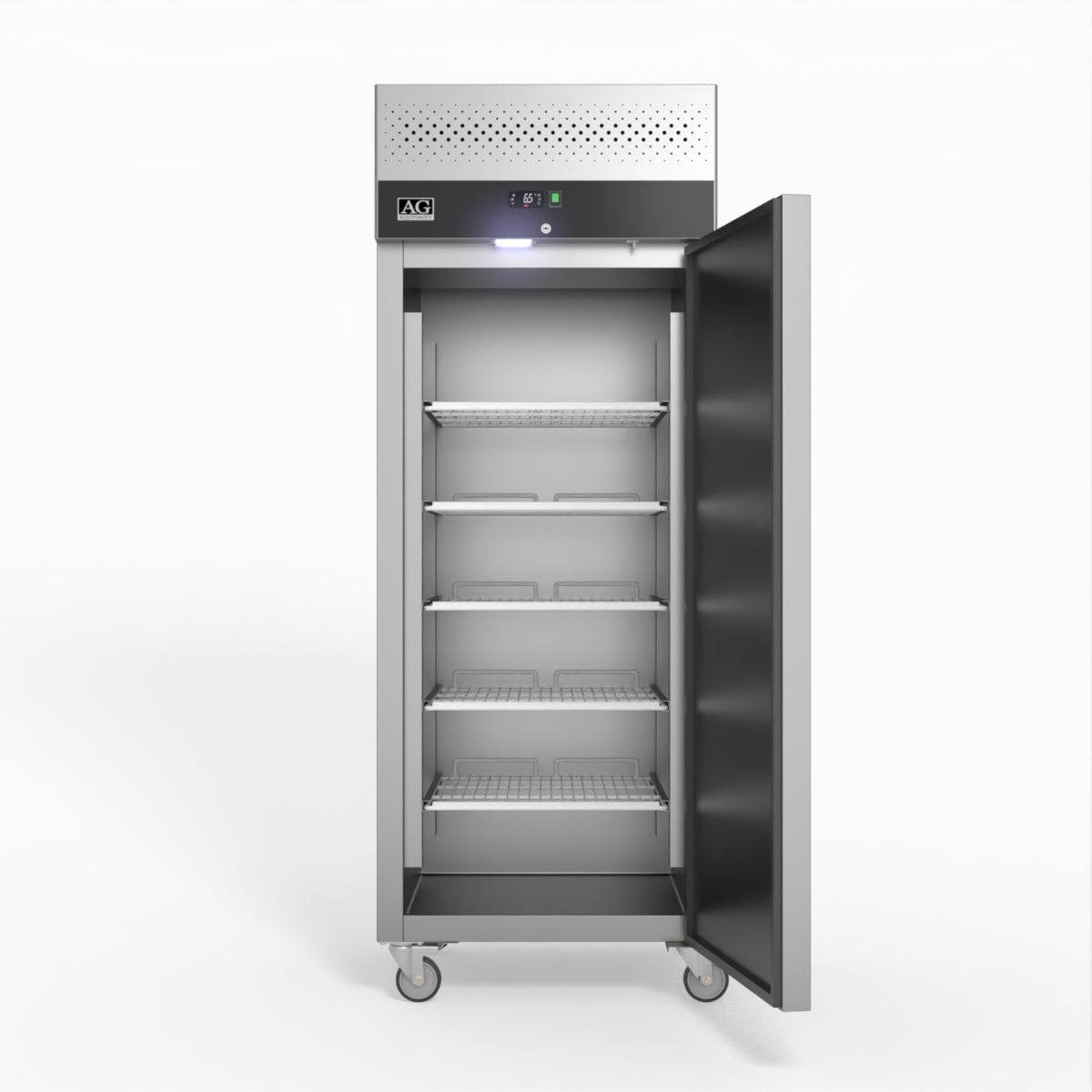 AG 650 Litre Upright Stainless Steel Door Fridge