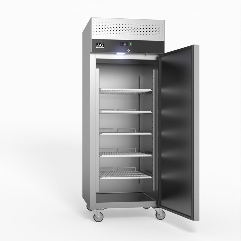 AG 650 Litre Upright Stainless Steel Door Fridge