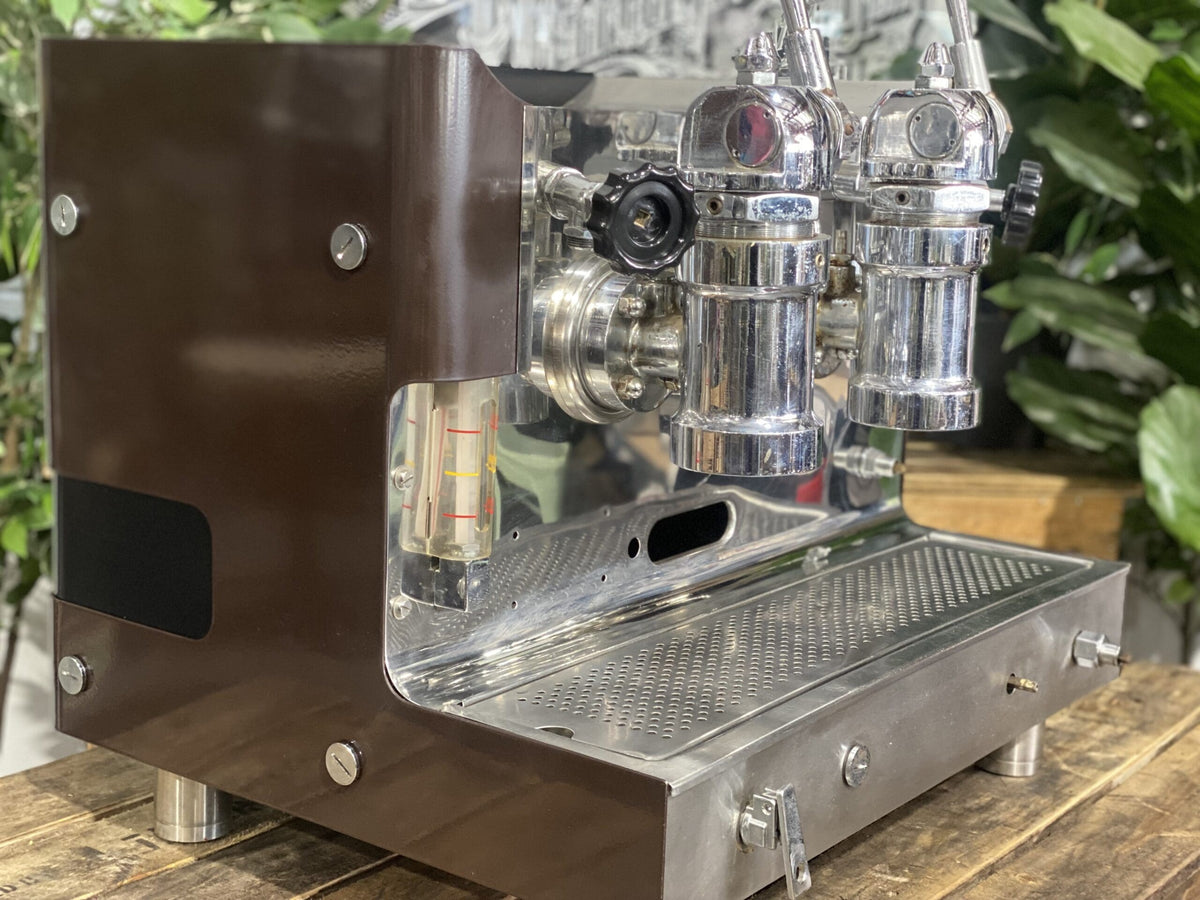 Gaggia Tell Lever 1979 - - 2 Group Commercial Espresso Machine - Commercial - Brown