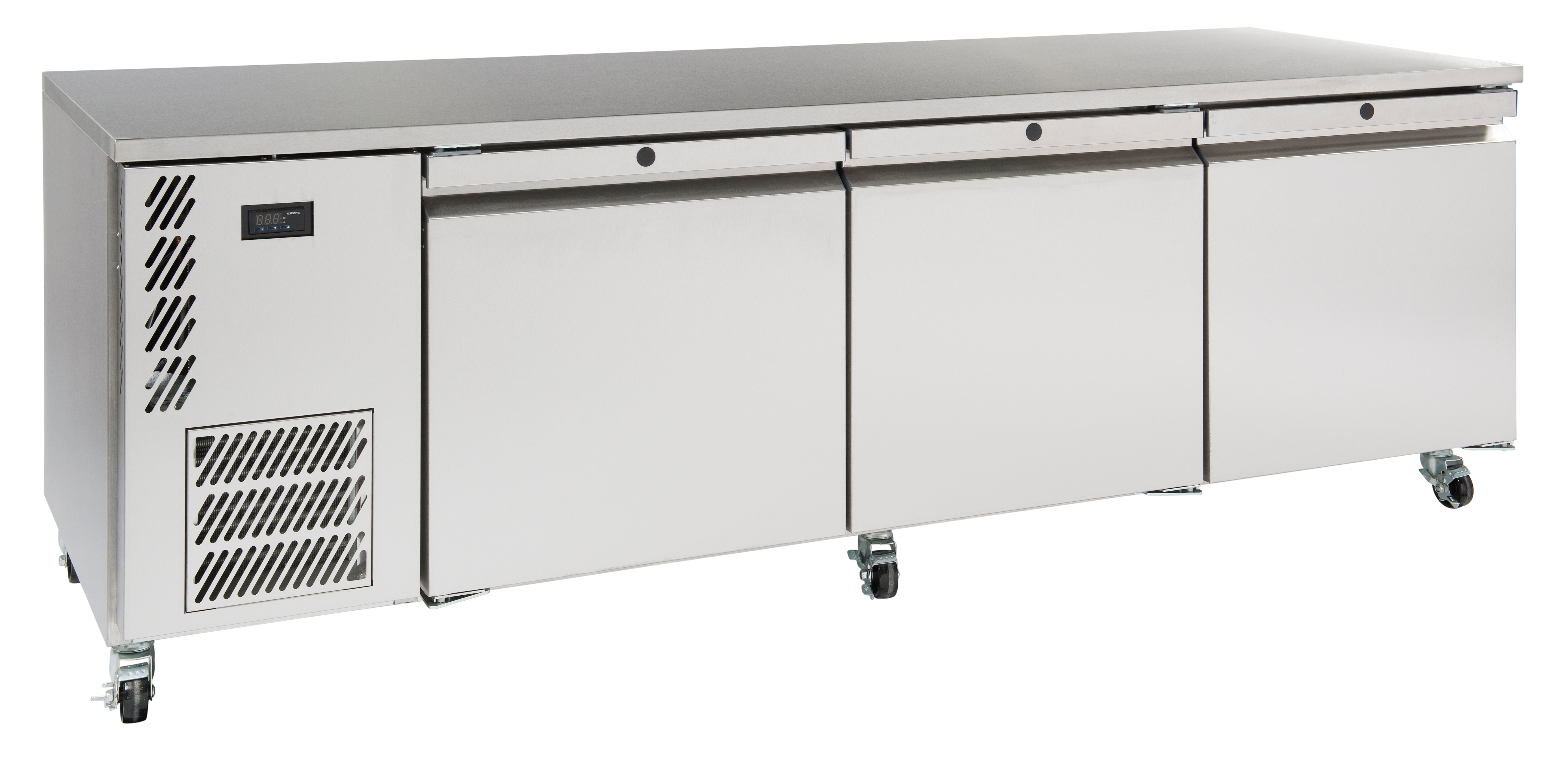 Williams Emerald - Three Door Stainless Steel Under Counter Refrigerator HE3USS
