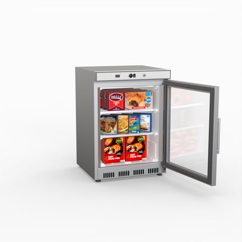 Thermaster Display Freezer With Glass Door HF200G S/S