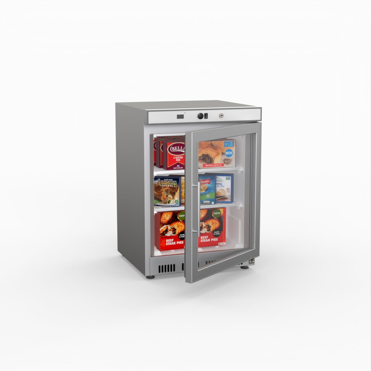 Thermaster Display Freezer With Glass Door HF200G S/S