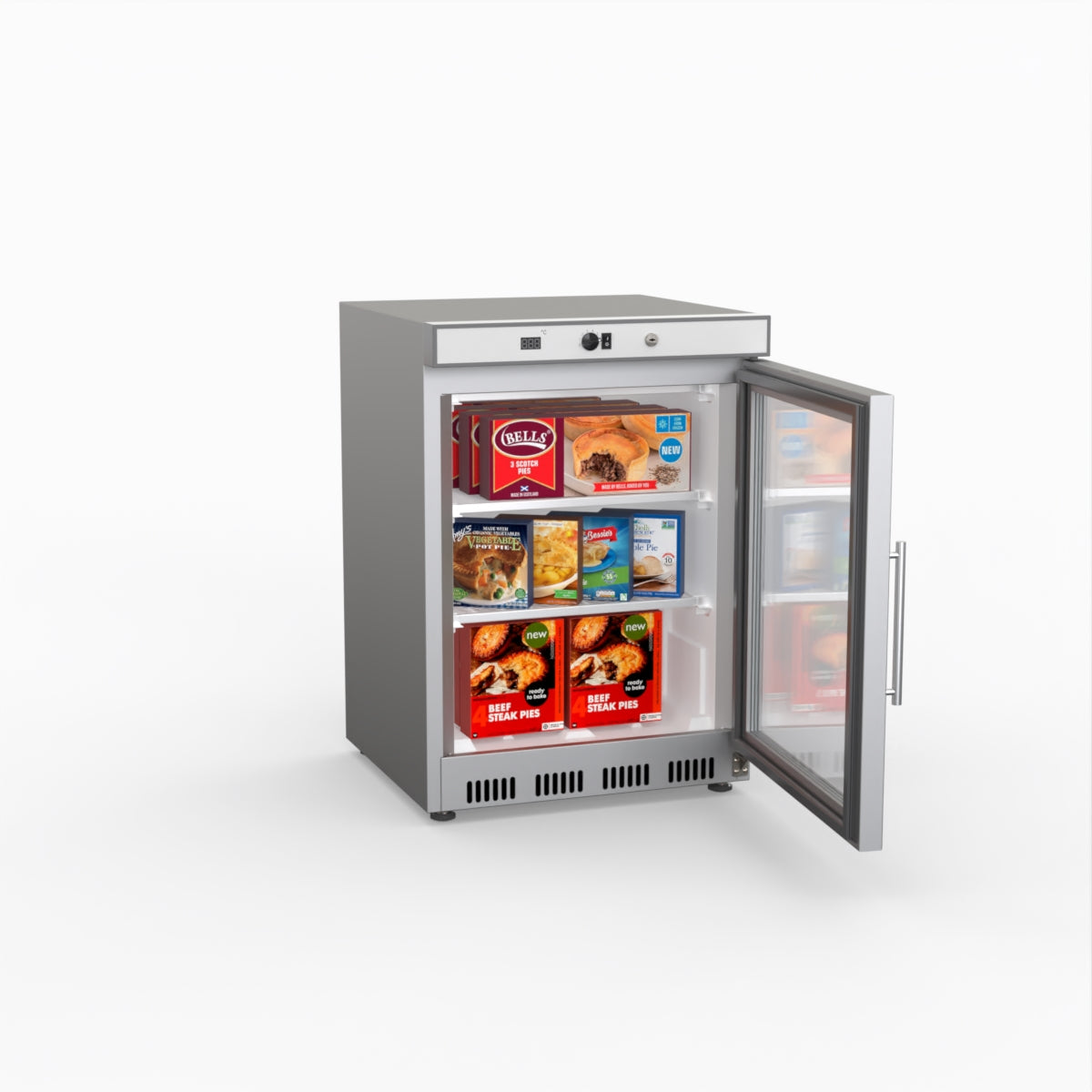 Thermaster Display Freezer With Glass Door HF200G S/S