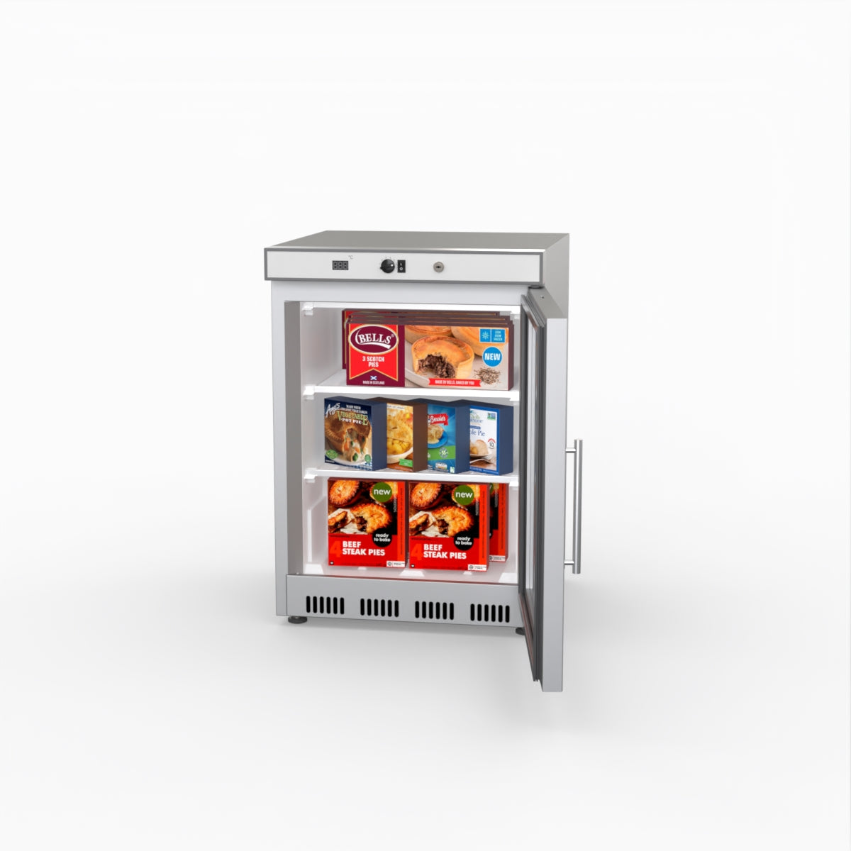 Thermaster Display Freezer With Glass Door HF200G S/S