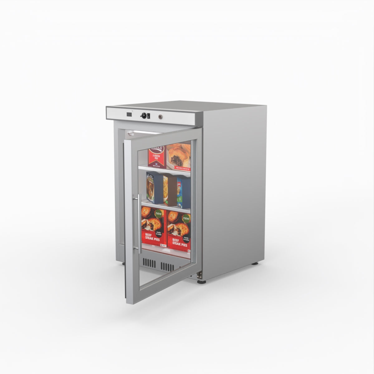 Thermaster Display Freezer With Glass Door HF200G S/S