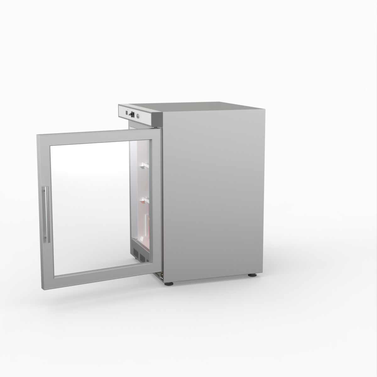 Thermaster Display Freezer With Glass Door HF200G S/S