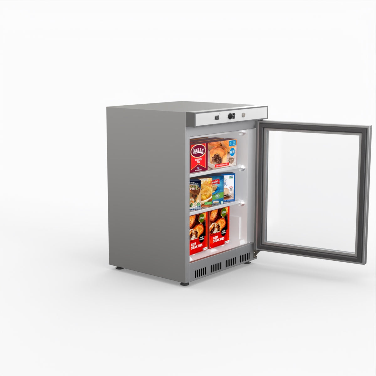 Thermaster Display Freezer With Glass Door HF200G S/S